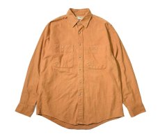 画像1: 80s Used L.L.Bean Chamois Shirt made in USA (1)