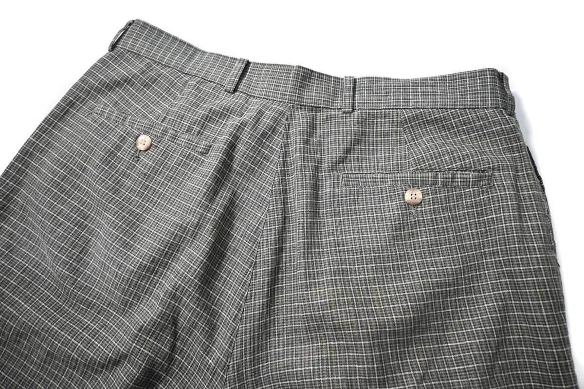 画像3: 00s Deadstock Perry Ellis Portfolio Linen Shorts (3)