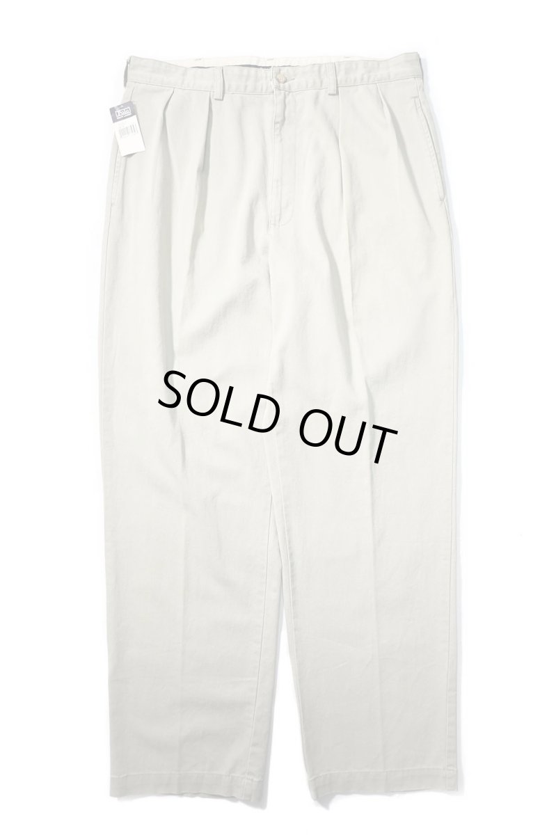 画像1: 90-00s Deadstock Polo Ralph Lauren Pleated Chino Trouser Khaki "Andrew Pant" ラルフローレン (1)