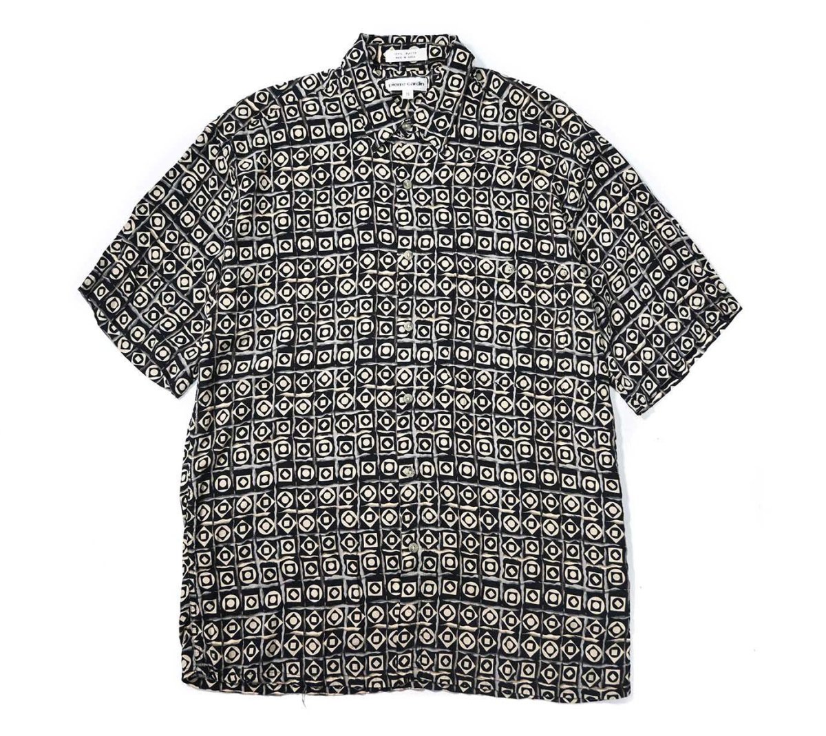 画像1: Used Pierre Cardin Short Sleeve Rayon Shirt (1)