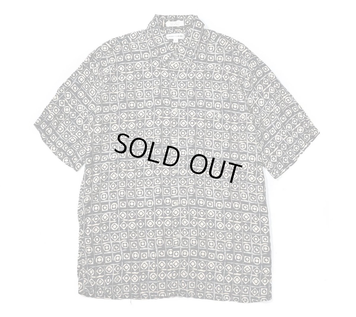 画像1: Used Pierre Cardin Short Sleeve Rayon Shirt (1)