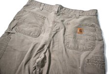 画像3: 00s Used Carhartt Double Knee Canvas Utility Work Short Light Brown (3)