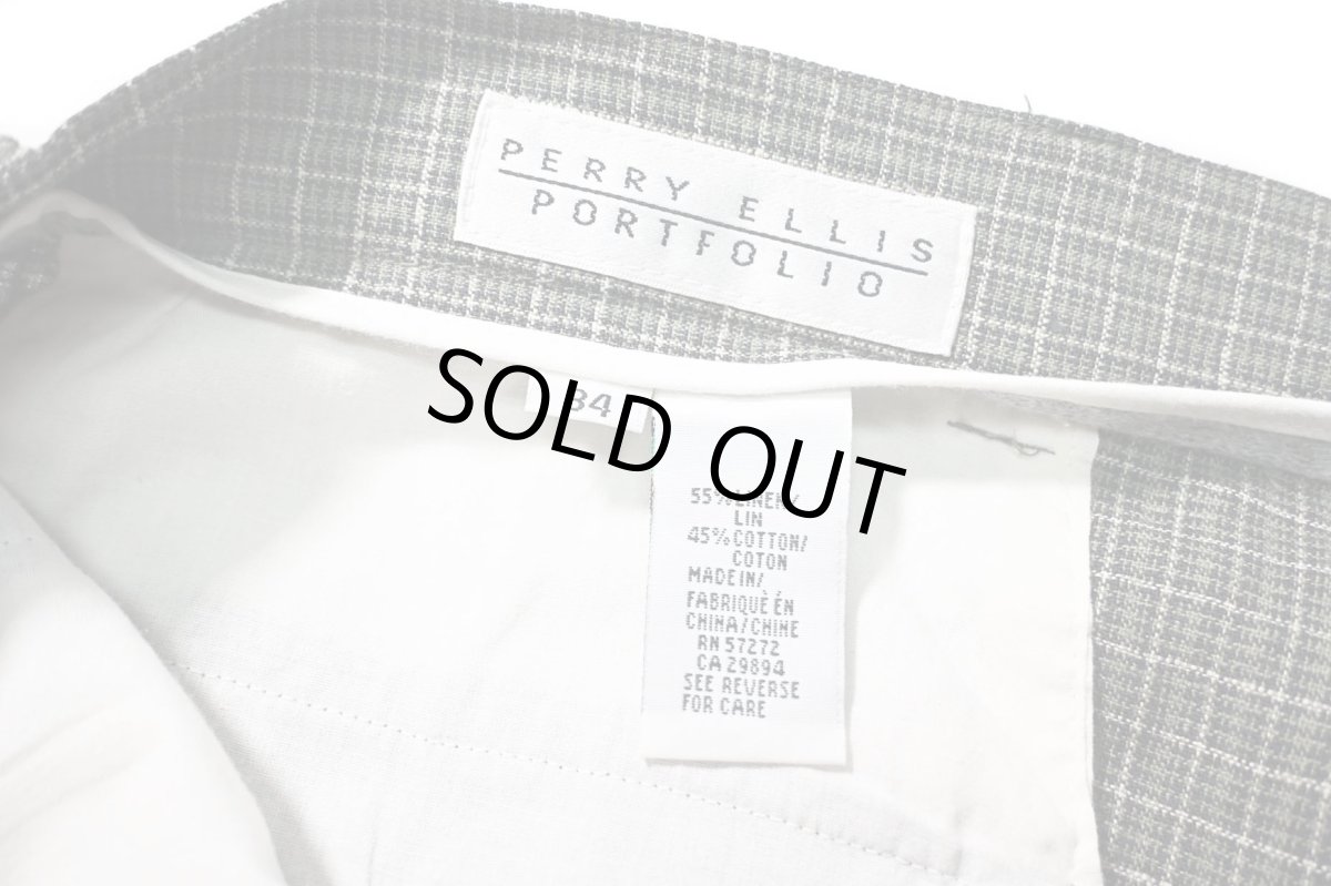 画像5: 00s Deadstock Perry Ellis Portfolio Linen Shorts (5)