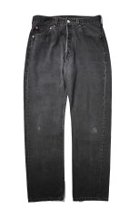 画像1: 01' Used Levi's 501 Denim Pants Black made in USA リーバイス (1)