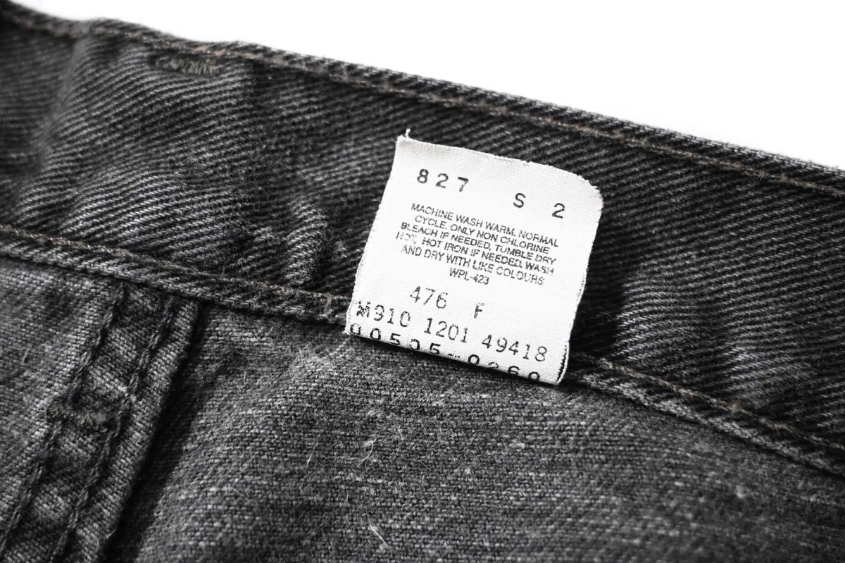 画像8: 01' Used Levi's 505 Denim Pants Black made in Canada リーバイス (8)