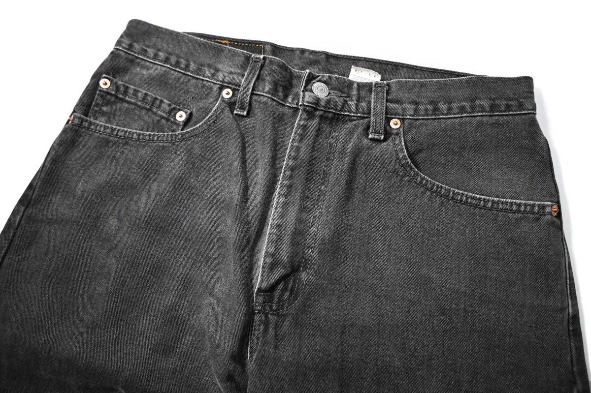 画像2: 01' Used Levi's 505 Denim Pants Black made in Canada リーバイス (2)