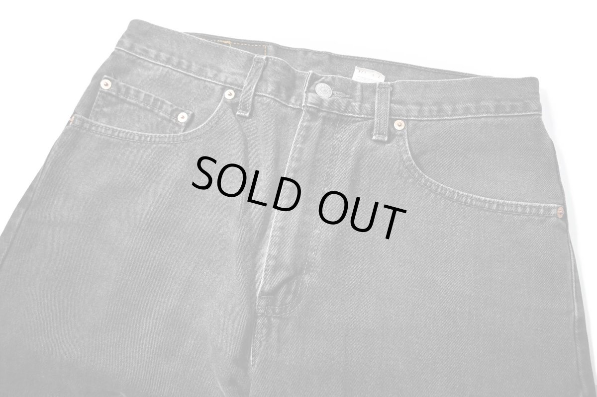 画像2: 01' Used Levi's 505 Denim Pants Black made in Canada リーバイス (2)