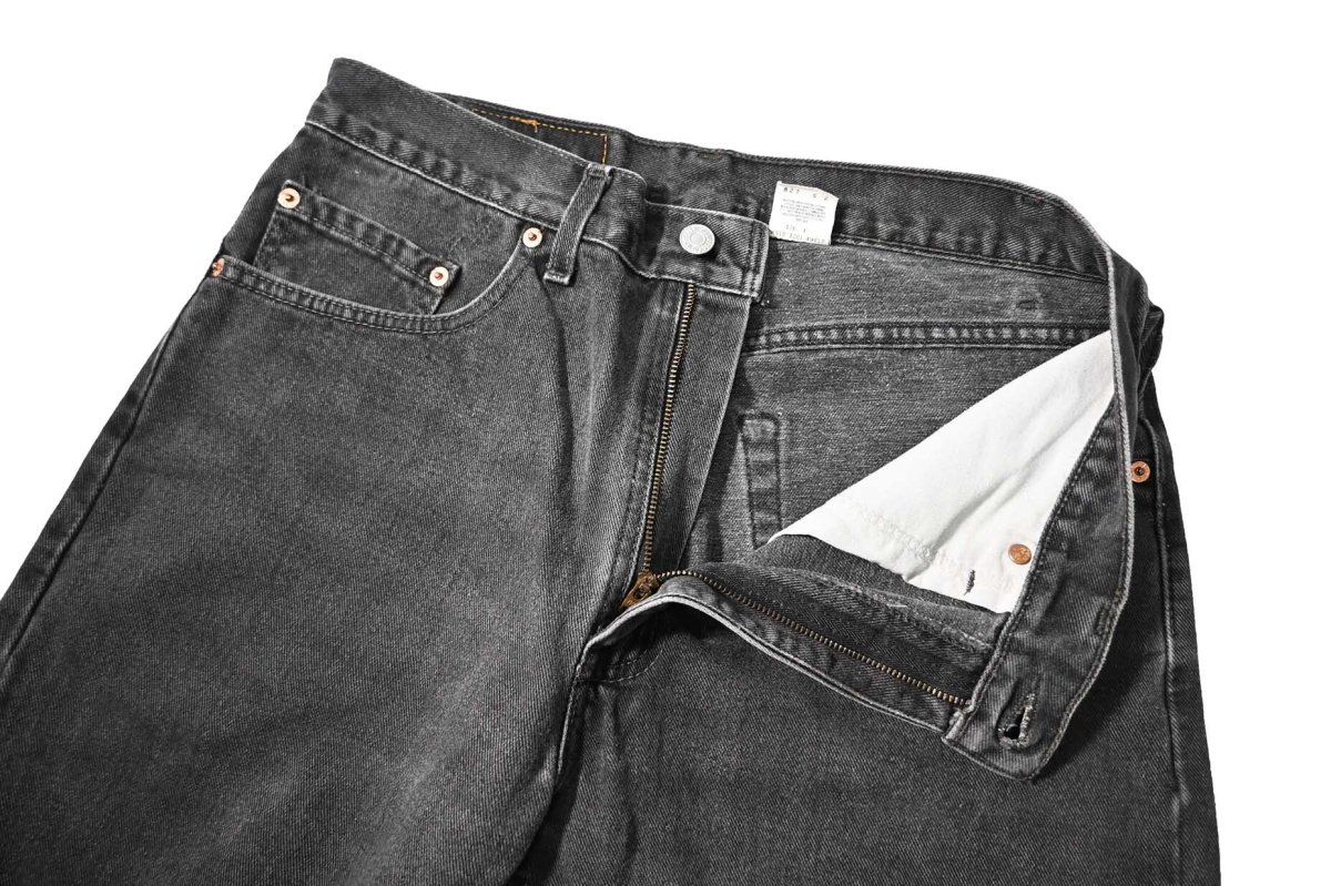 画像6: 01' Used Levi's 505 Denim Pants Black made in Canada リーバイス (6)