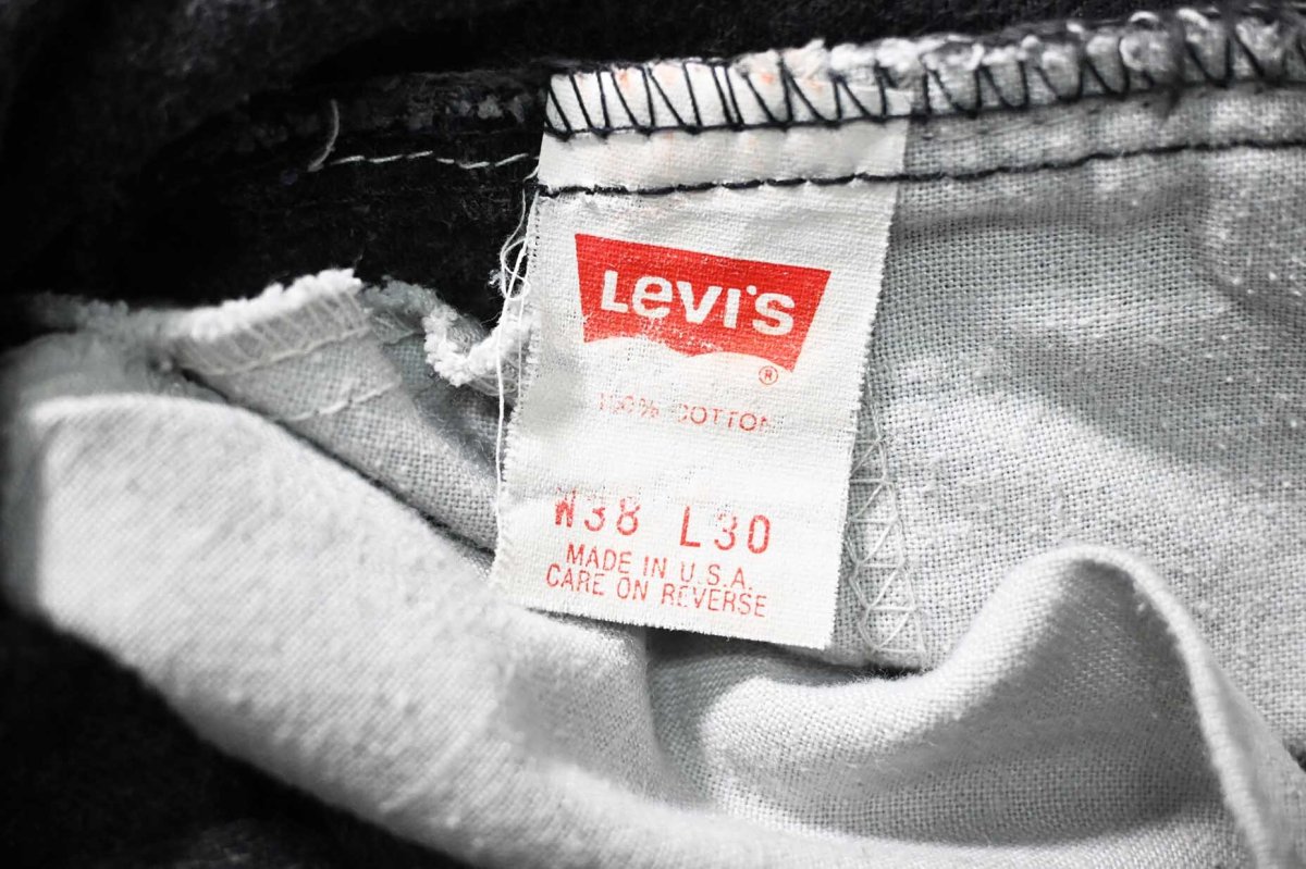 画像7: 91' Used Levi's 505 Denim Pants Black made in USA リーバイス (7)