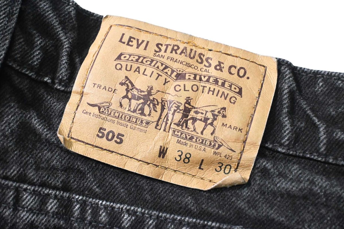 画像5: 91' Used Levi's 505 Denim Pants Black made in USA リーバイス (5)