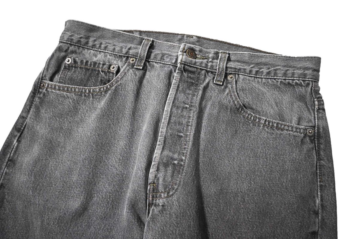 画像2: 91' Used Levi's 501 Denim Pants Black made in USA リーバイス 先染め (2)