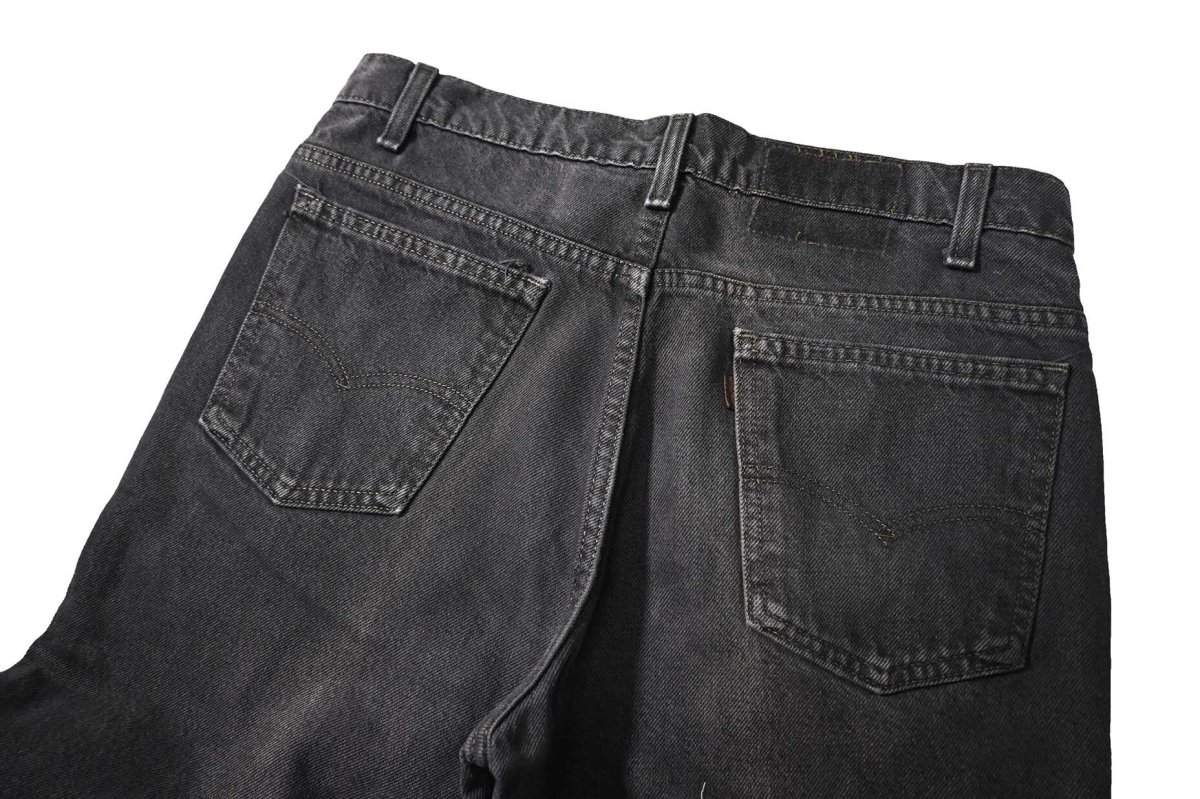 画像4: 90s Used Levi's 517 Denim Pants Over Dye Black made in USA リーバイス (4)