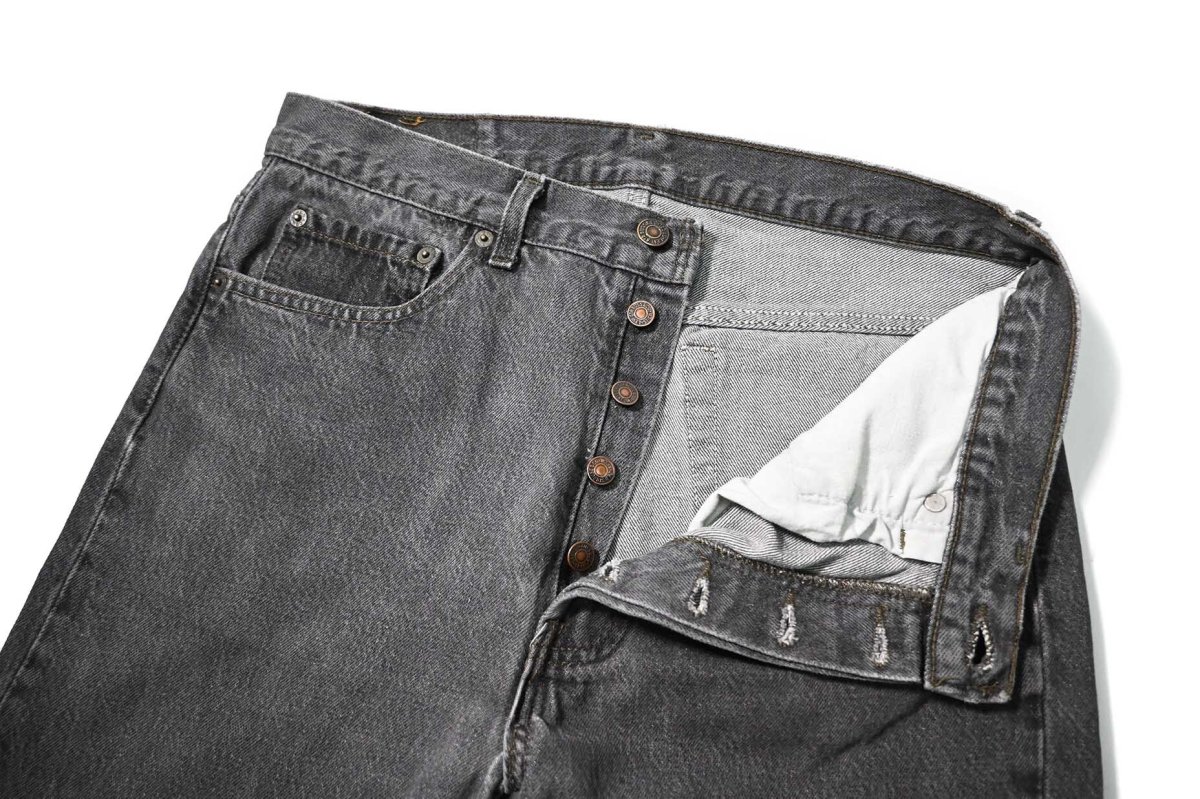 画像6: 91' Used Levi's 501 Denim Pants Black made in USA リーバイス 先染め (6)