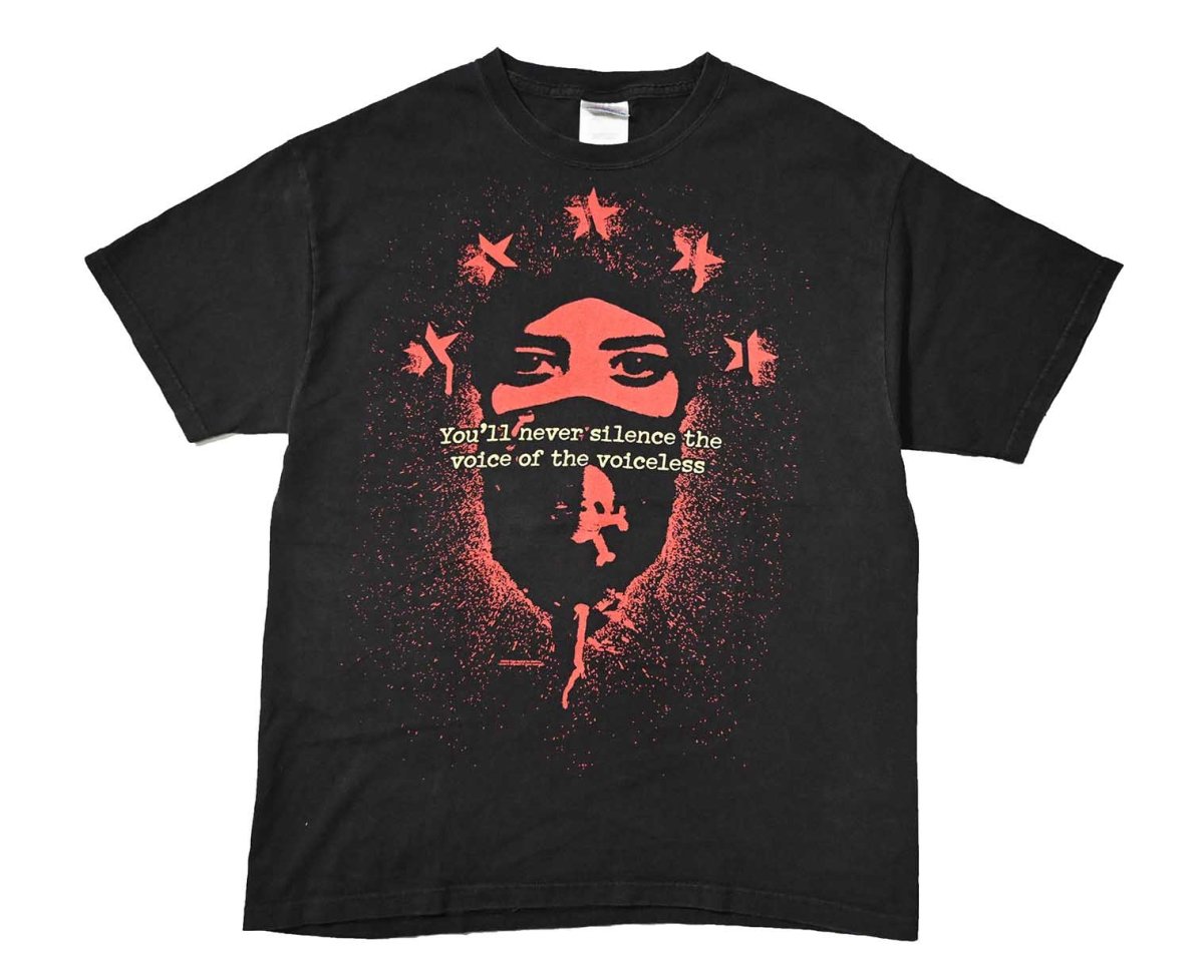 画像1: 00s Used Rage Against the Machine Print Tee (1)