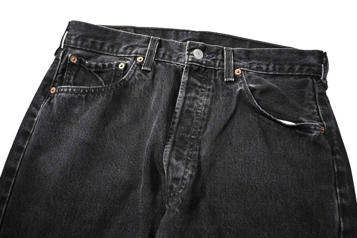 画像2: 97' Used Levi's 501 Denim Pants Black made in USA リーバイス (2)