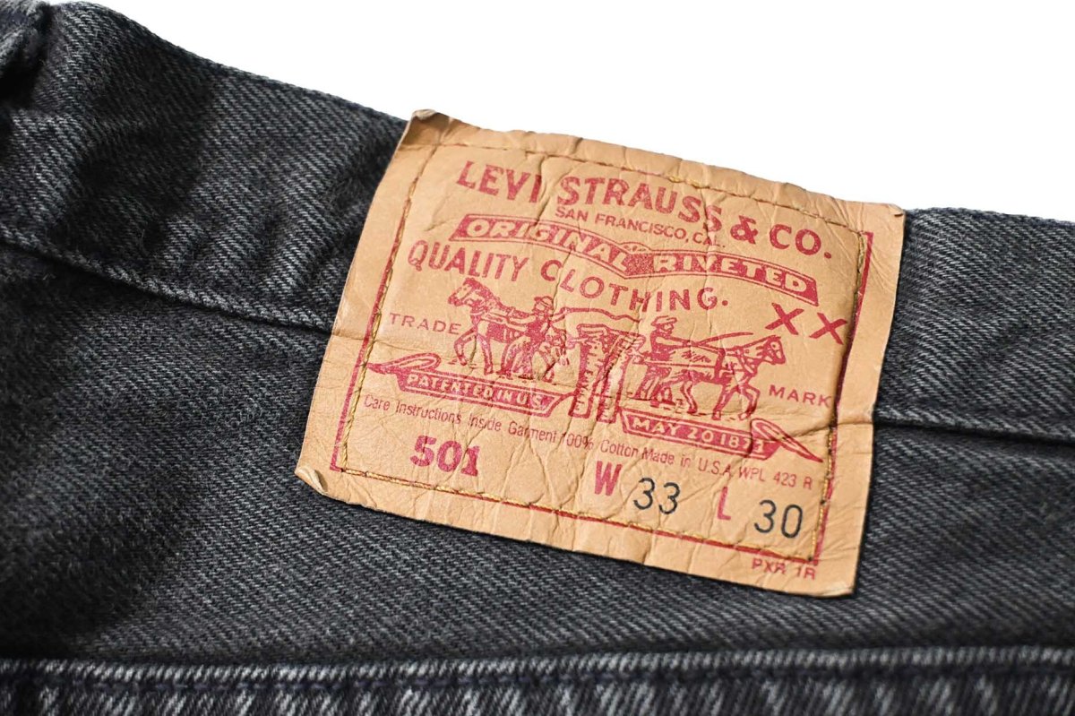 画像5: 92' Used Levi's 501 Denim Pants Black made in USA (5)