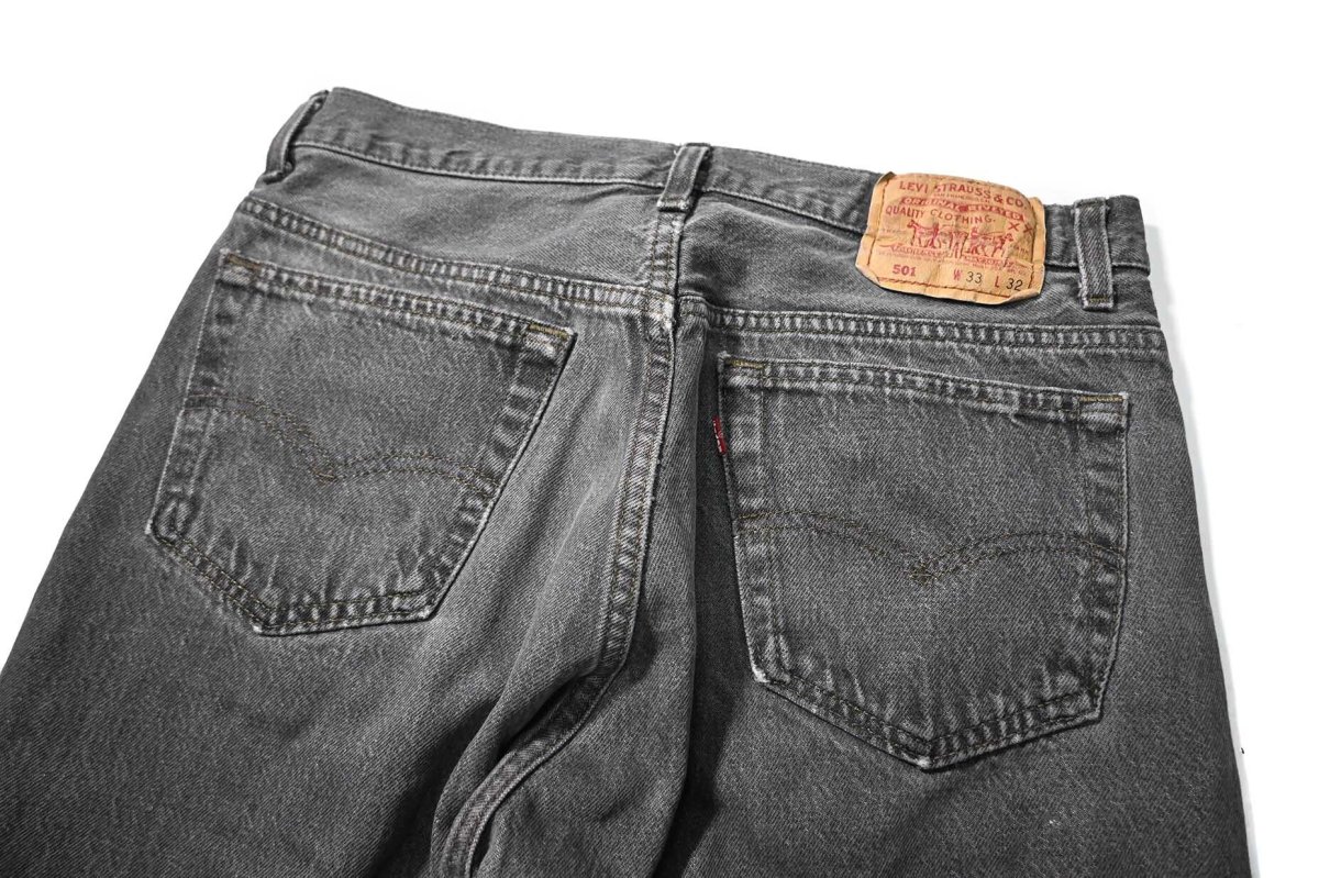 画像4: 91' Used Levi's 501 Denim Pants Black made in USA リーバイス 先染め (4)