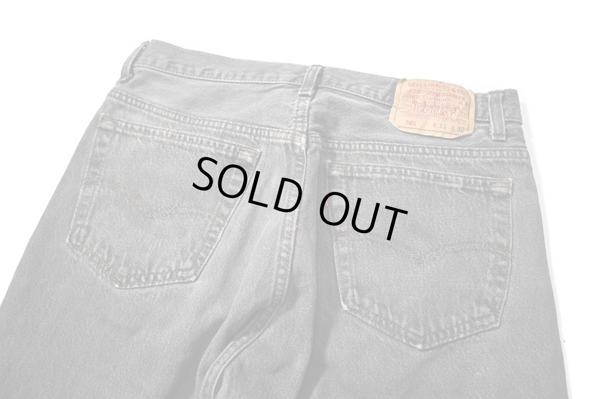 画像4: 91' Used Levi's 501 Denim Pants Black made in USA リーバイス 先染め (4)