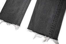 画像3: 93' Used Levi's 501 Denim Pants Cut off Black made in USA リーバイス 先染め (3)