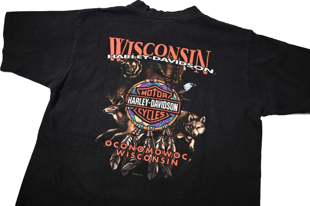 画像5: 90s Used Harley-Davidson Print Tee made in USA (5)