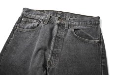 画像2: 93' Used Levi's 501 Denim Pants Cut off Black made in USA リーバイス 先染め (2)