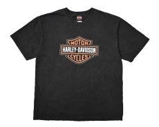 画像1: 90s Used Harley-Davidson Print Tee (1)