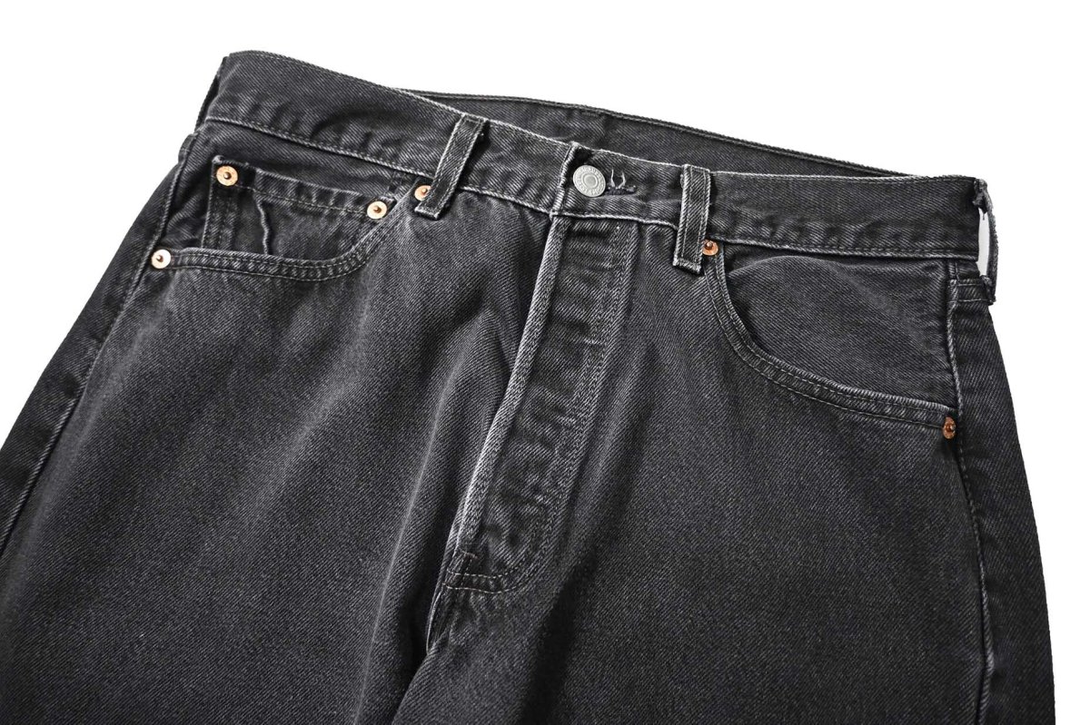 画像2: 01' Used Levi's 501 Denim Pants Black made in USA リーバイス (2)