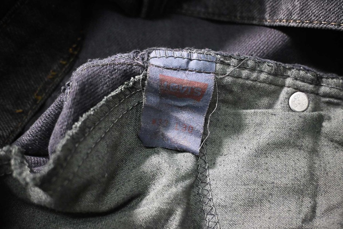 画像6: 90s Used Levi's 517 Denim Pants Over Dye Black made in USA リーバイス (6)
