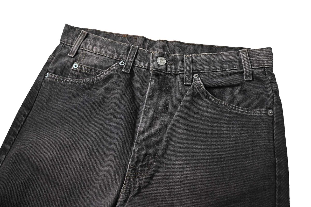 画像2: 90s Used Levi's 517 Denim Pants Over Dye Black made in USA リーバイス (2)