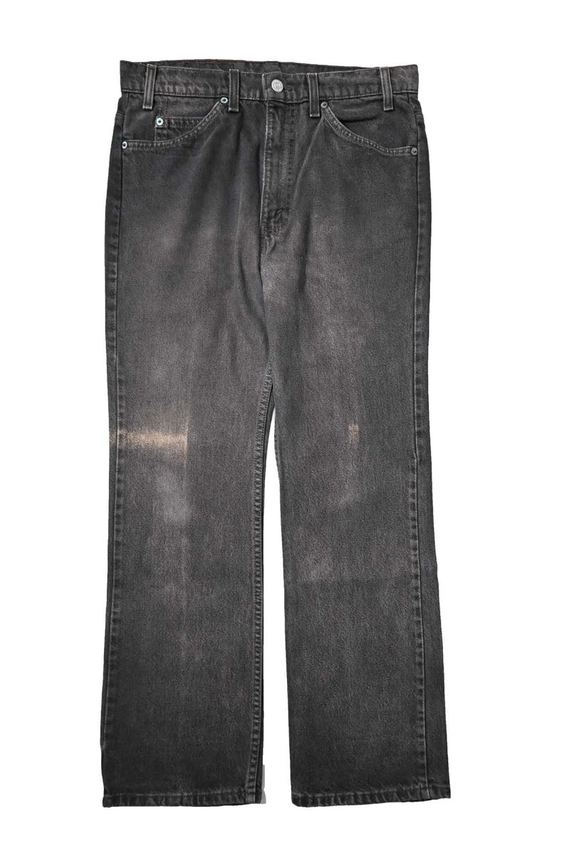 画像1: 90s Used Levi's 517 Denim Pants Over Dye Black made in USA リーバイス (1)