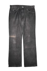 画像1: 90s Used Levi's 517 Denim Pants Over Dye Black made in USA リーバイス (1)