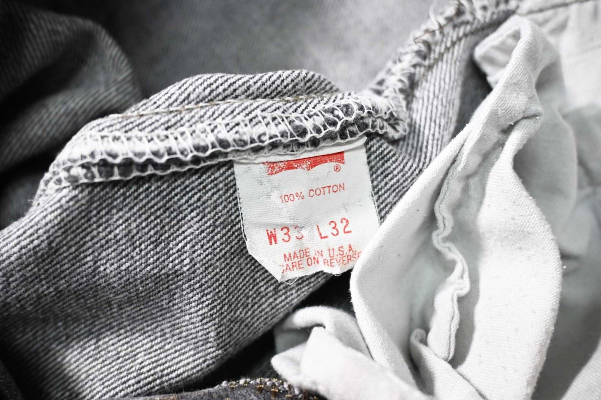 画像7: 91' Used Levi's 501 Denim Pants Black made in USA リーバイス 先染め (7)
