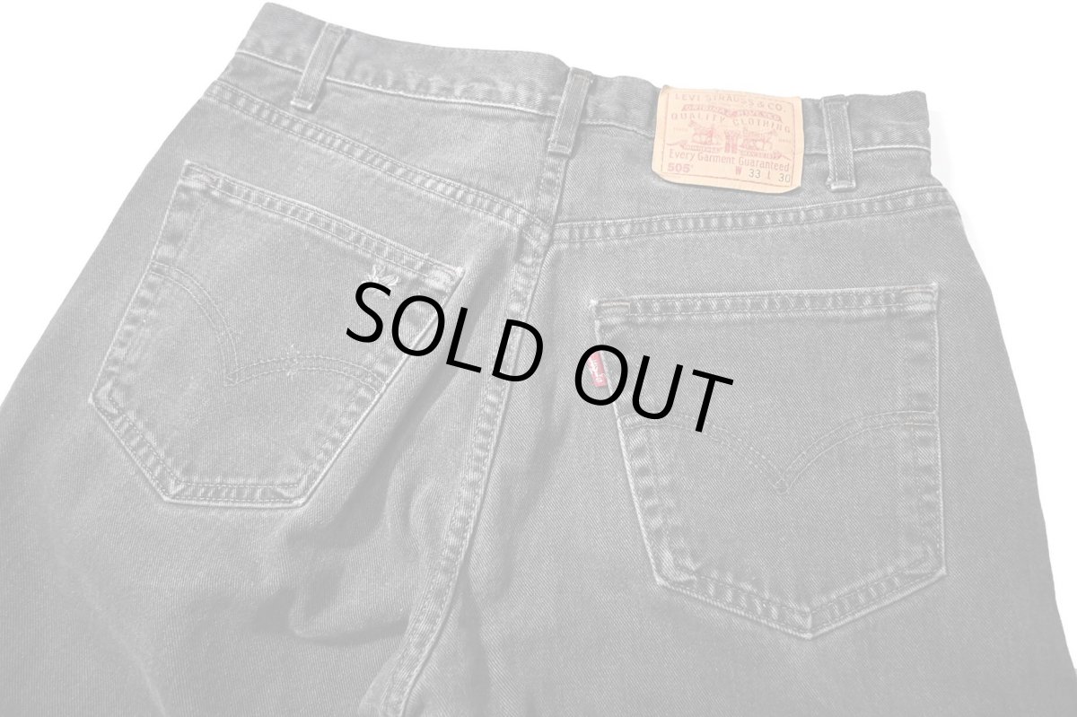 画像4: 01' Used Levi's 505 Denim Pants Black made in Canada リーバイス (4)