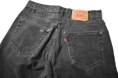 画像4: 01' Used Levi's 505 Denim Pants Black made in Canada リーバイス (4)