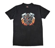 画像1: 90s Used Harley-Davidson Print Tee made in USA (1)