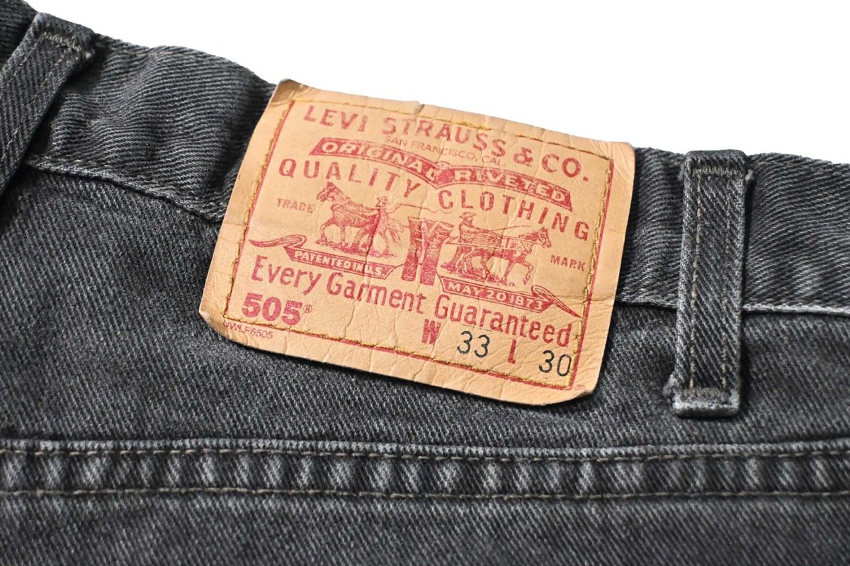 画像5: 01' Used Levi's 505 Denim Pants Black made in Canada リーバイス (5)