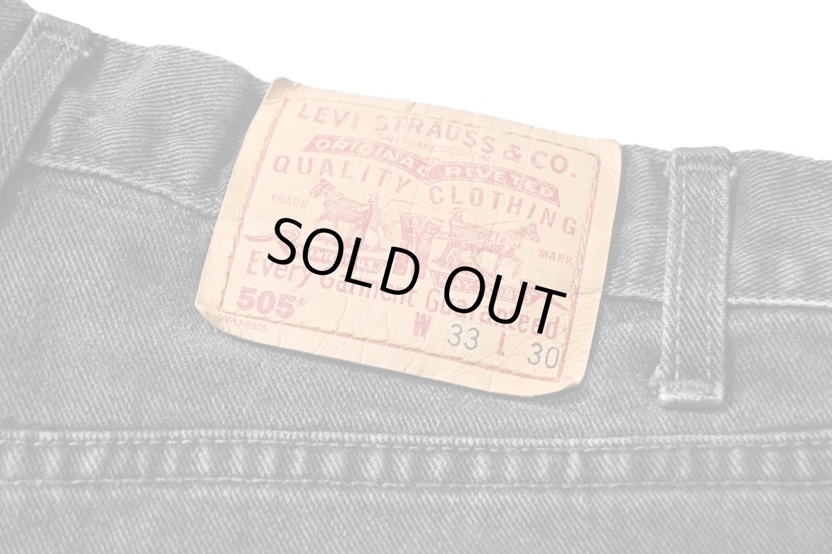 画像5: 01' Used Levi's 505 Denim Pants Black made in Canada リーバイス (5)