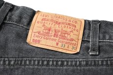 画像5: 01' Used Levi's 505 Denim Pants Black made in Canada リーバイス (5)
