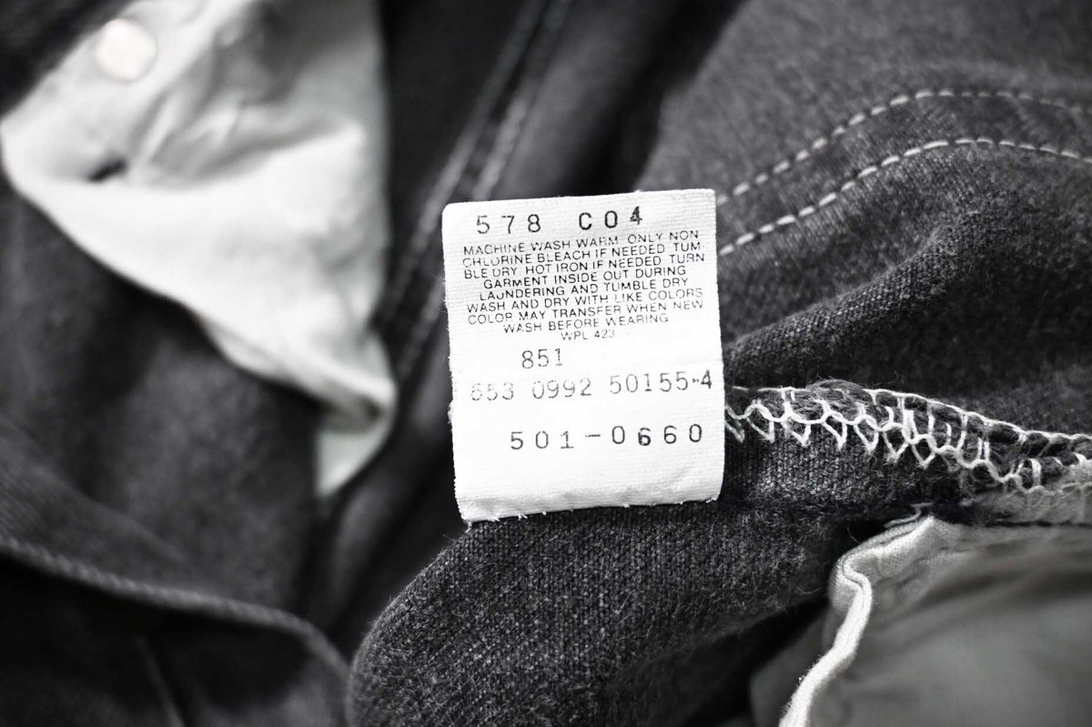画像8: 92' Used Levi's 501 Denim Pants Black made in USA (8)