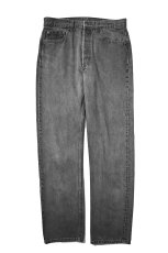 画像1: 91' Used Levi's 501 Denim Pants Black made in USA リーバイス 先染め (1)