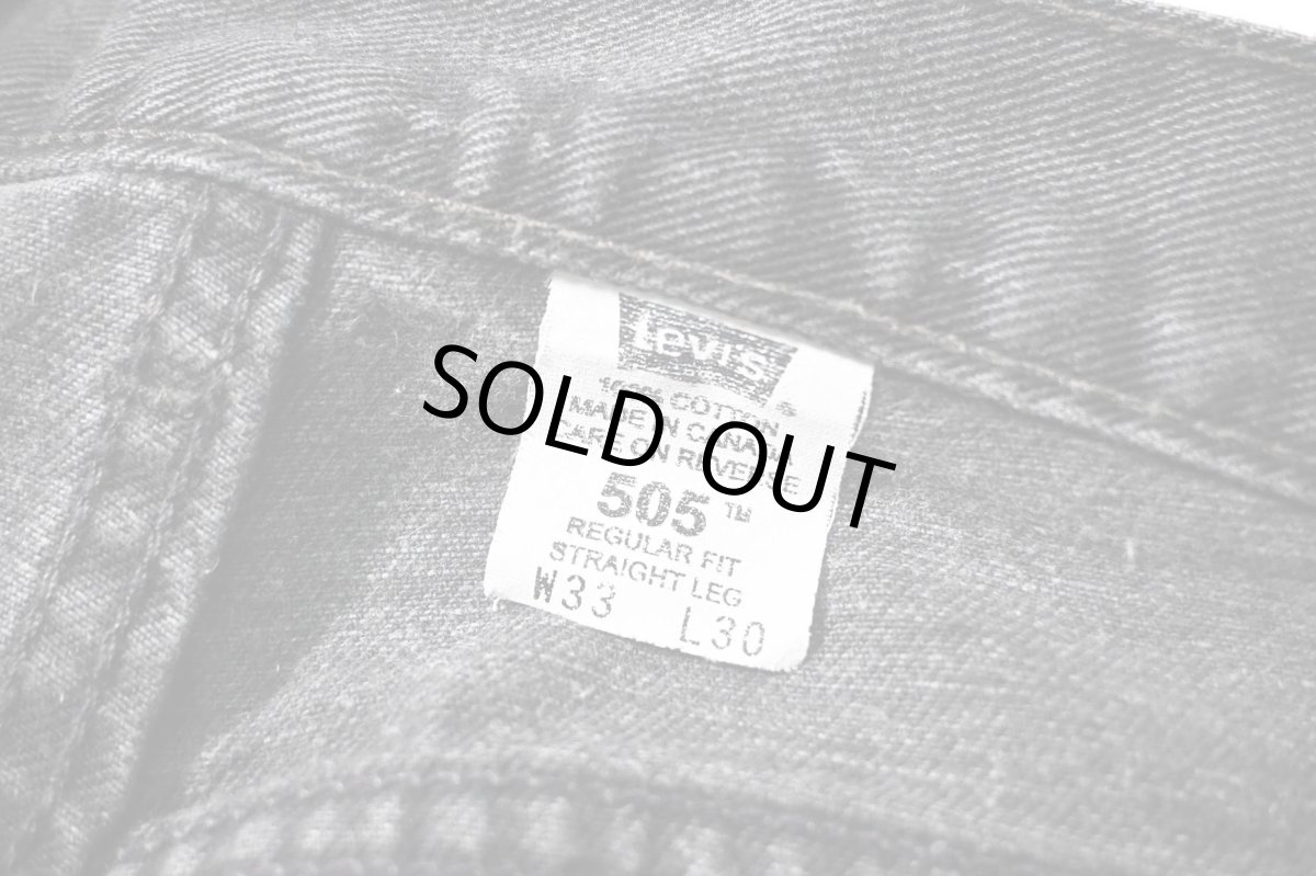 画像7: 01' Used Levi's 505 Denim Pants Black made in Canada リーバイス (7)