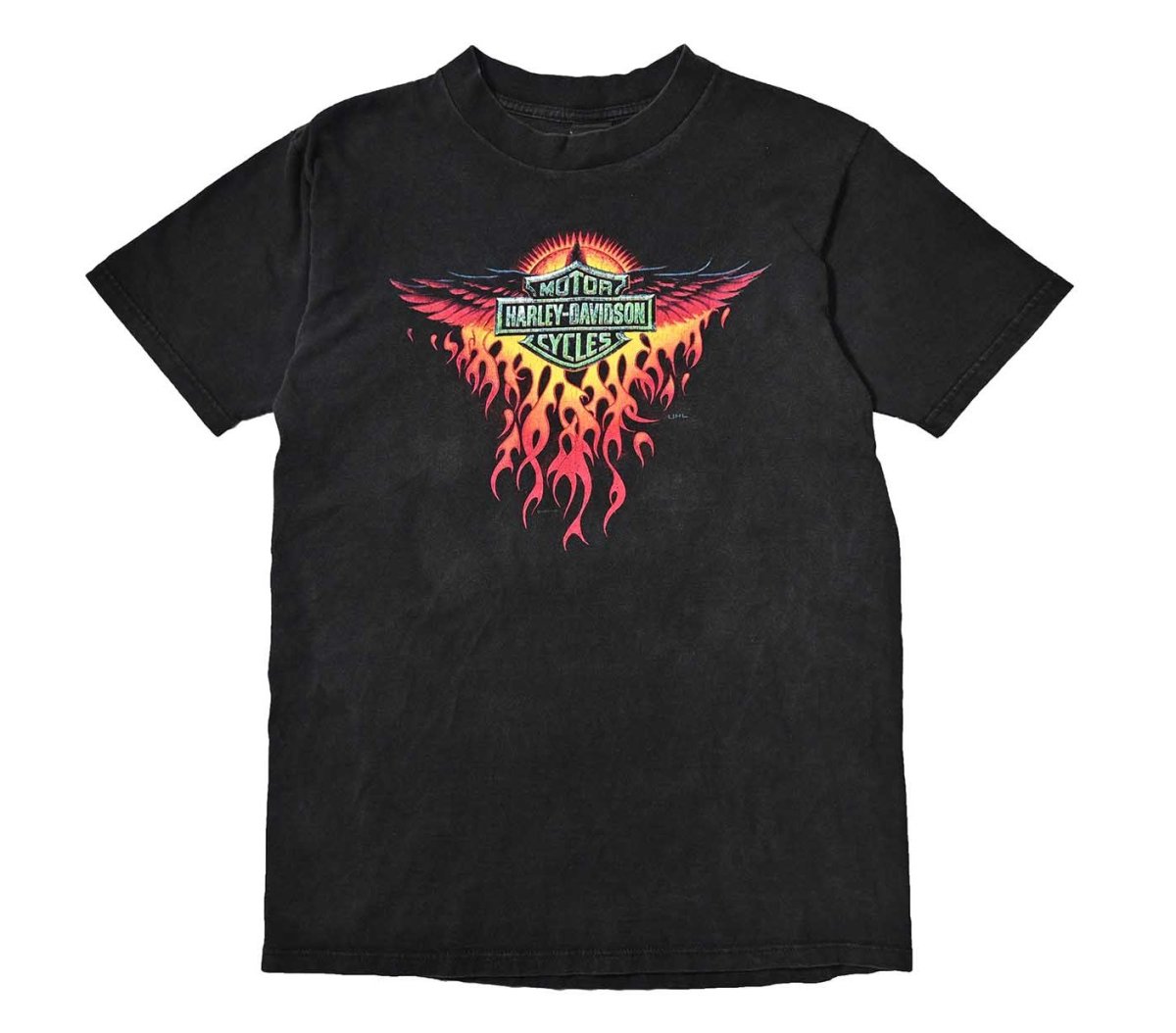 画像1: 90s Used Harley-Davidson Print Tee made in USA (1)