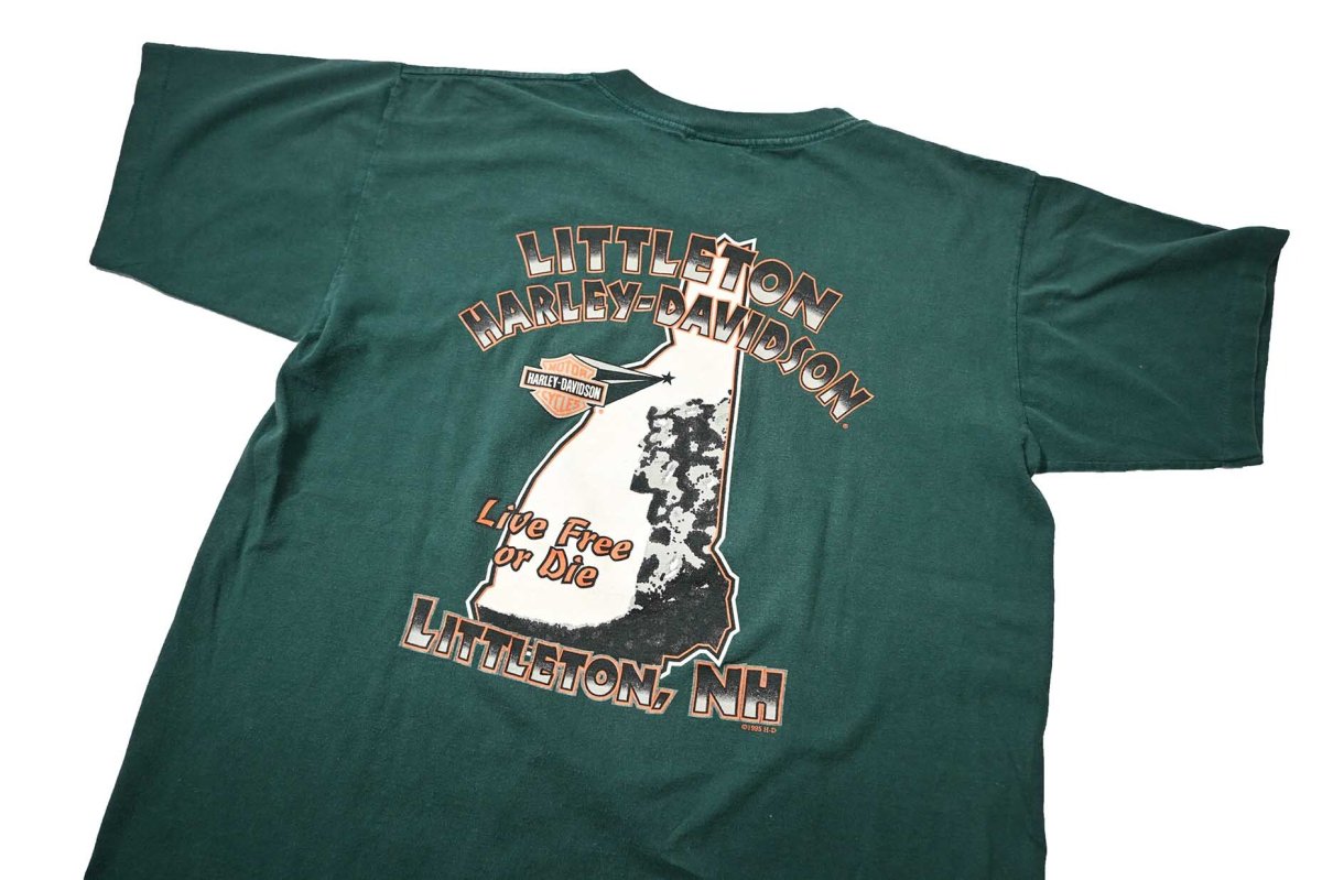画像8: 90s Used Harley-Davidson Print Tee made in USA (8)