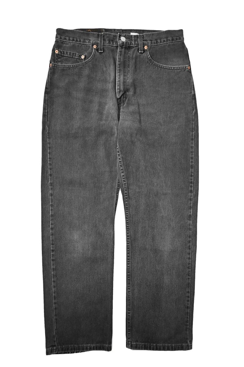 画像1: 01' Used Levi's 505 Denim Pants Black made in Canada リーバイス (1)