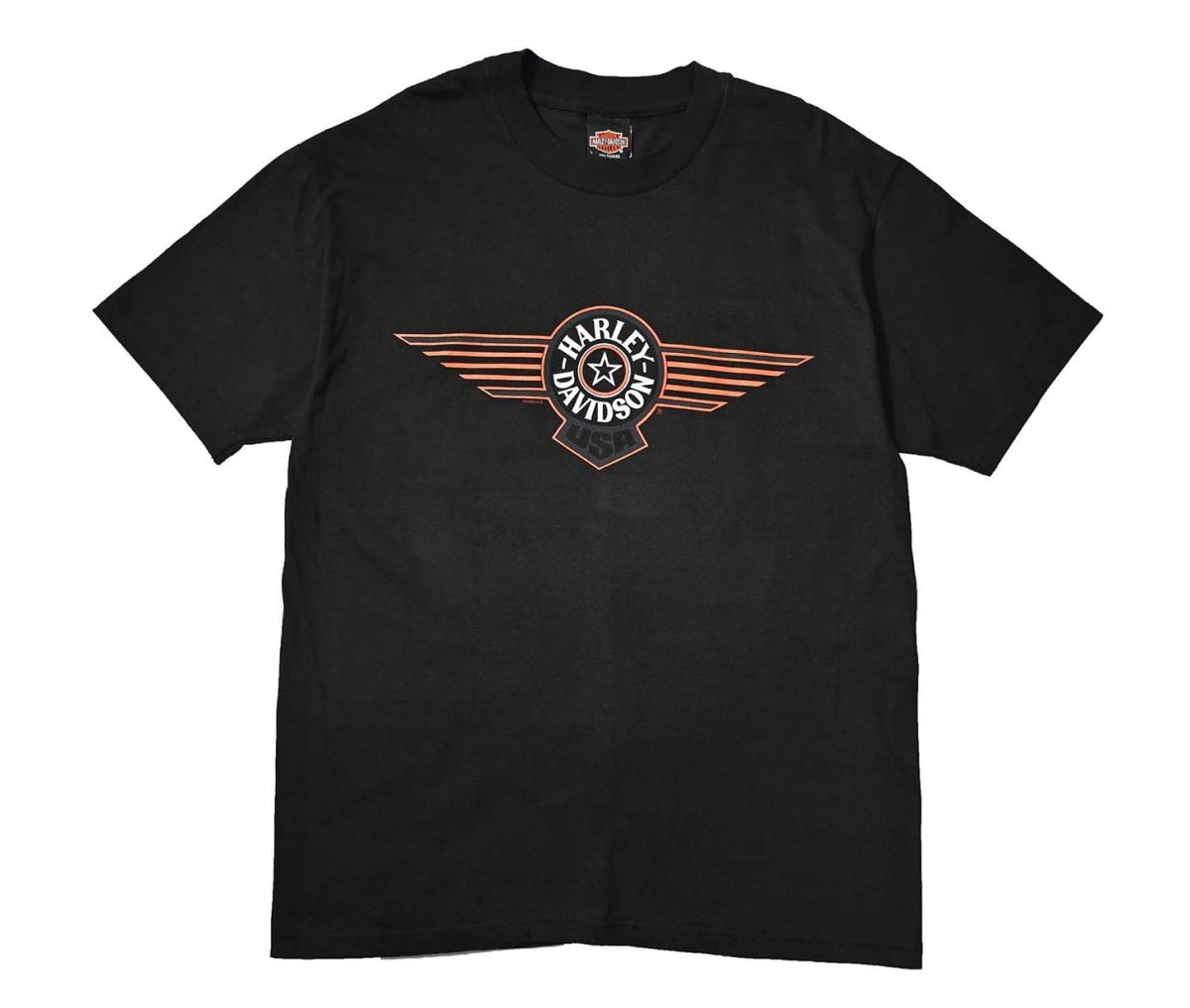 画像1: 90s Deadstock Harley-Davidson Print Tee made in USA (1)