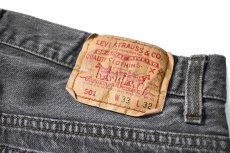 画像5: 91' Used Levi's 501 Denim Pants Black made in USA リーバイス 先染め (5)