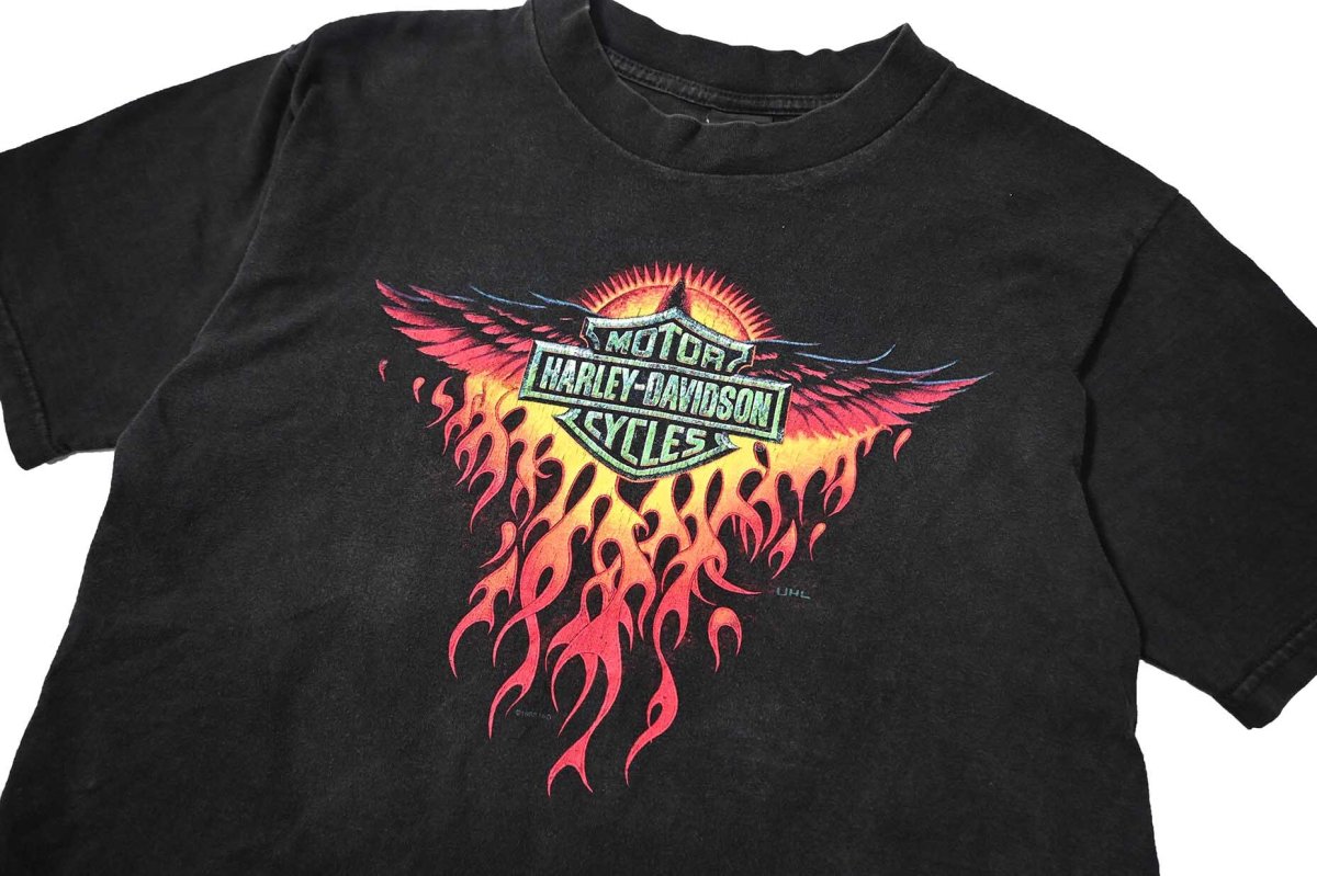 画像2: 90s Used Harley-Davidson Print Tee made in USA (2)