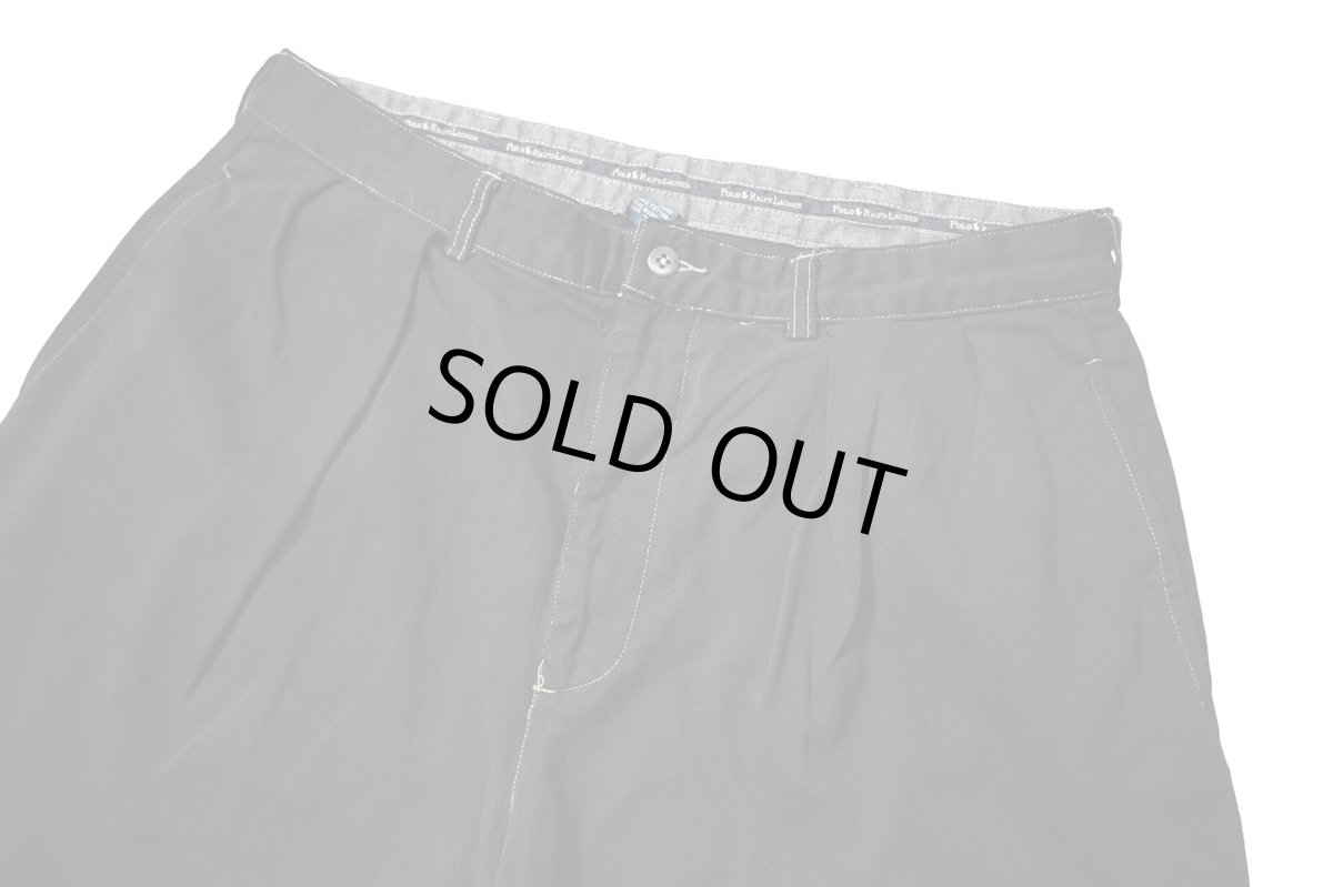 画像2: 90-00s Used Polo Ralph Lauren Tyler Shorts Black Over Dye (2)