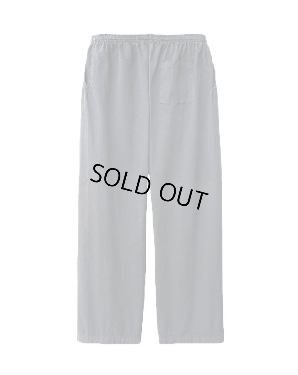 画像2: Los Angeles Apparel Cotton Poplin Wide Leg Pants Dolphin Blue ロサンゼルス アパレル (2)