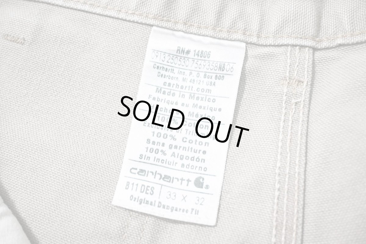 画像6: 13' Used Carhartt Duck Carpenter Pants Cut Off Desert カーハート (6)